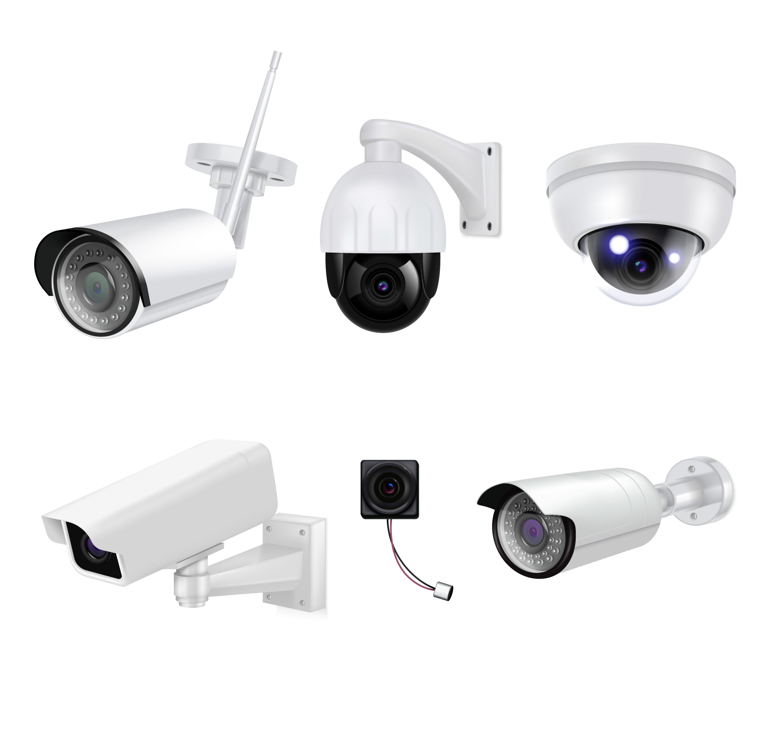 Video Surveillance Security Cameras Realistic Icon Set White video surveillance security cameras isolated and realistic icon set for different purposes vector illustration SSUCv3H4sIAAAAAAACA21RwU7DMAz9lcjnioG49T4hcWFiSBwmDm7idWZpUiVOYZr67zjdJu3AzfZ7eX5+OUOHmS20Z2DvS5aEwjFA+9QAOZaYGD20j3MDWVBKpqxc7SwK9You/U1kd65zaOGD7CFEH/sT6MPS6WjtyUqKgW2GubkR37pvHef/WV8NYE/BnupK3ZnIEy4Odgodf4TScLUzsaN4KbE4riVM0aJX/Lna1dPiUKd9wvHANvFEqfaOstUCPg8sZBYdk0uaSPPAYMlksiWxnIzFgRJmwzl6vd4ZDM4kQs9Z2Bq2MShZzD4m43i/p0RBzFjSGNW0mfQyRe5jfjBrzRg7T2a92S567xQcKSuY181LlRo0pwbkt6YFzTW2i1Ze6UpLoxT0K7mPPB71B+d5/gMn2Iez3wEAAA==